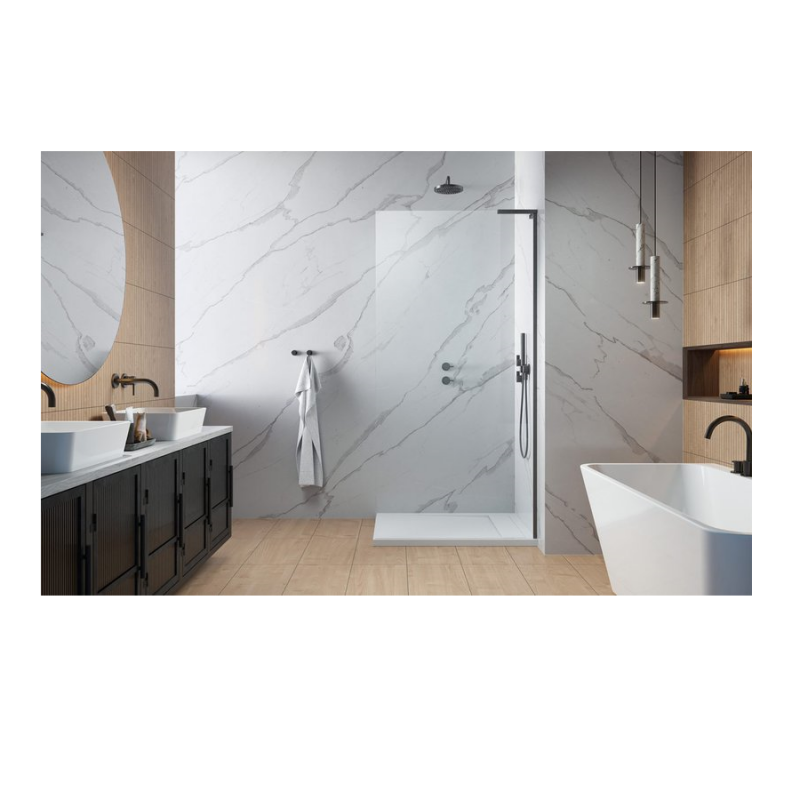 Душевой уголок Radaway Walk-in Modo SL II Brushed GunMetal 120 прозрачное стекло / профиль брашированная оружейная сталь