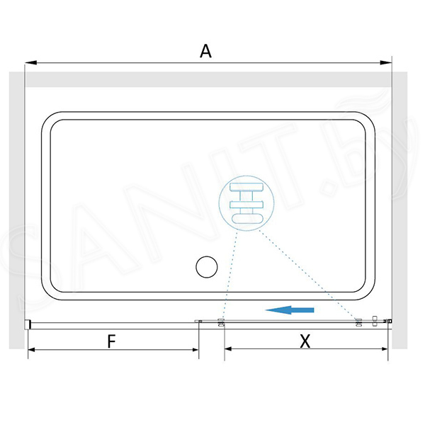 Душевая дверь RGW Stilvoll SV-12, 120*195