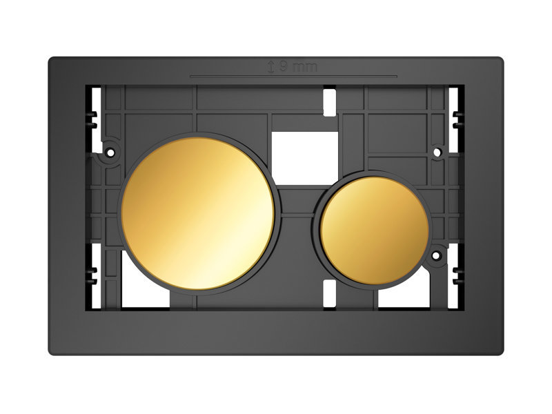 Клавиша TECEloop для панели смыва унитаза стекло , цвет клавиш позолоченные