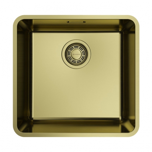 Кухонная мойка из нержавейки Omoikiri Omi 43-U/I-LG Ultra светлое золото