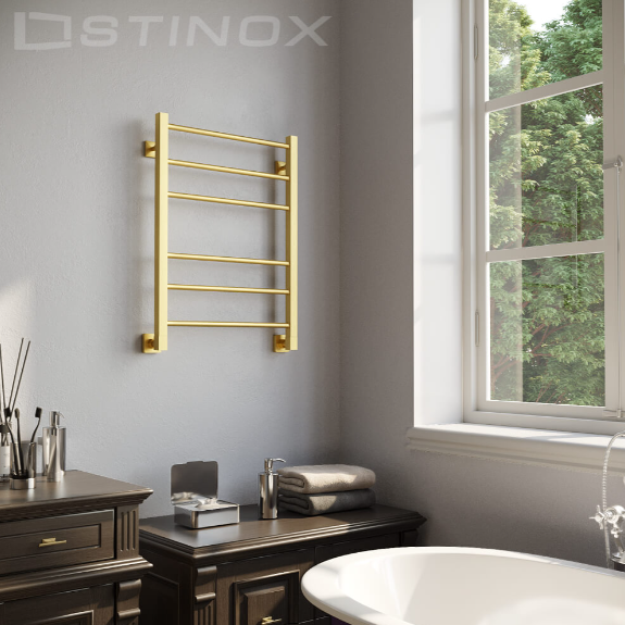 Полотенцесушитель Stinox Classic золото брашированное