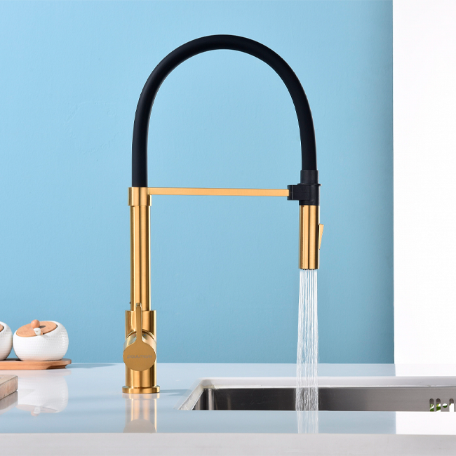 Смеситель PAULMARK HALT  (золото/брашированное золото)