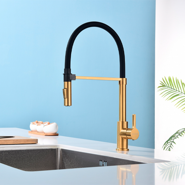 Смеситель PAULMARK HALT  (золото/брашированное золото)