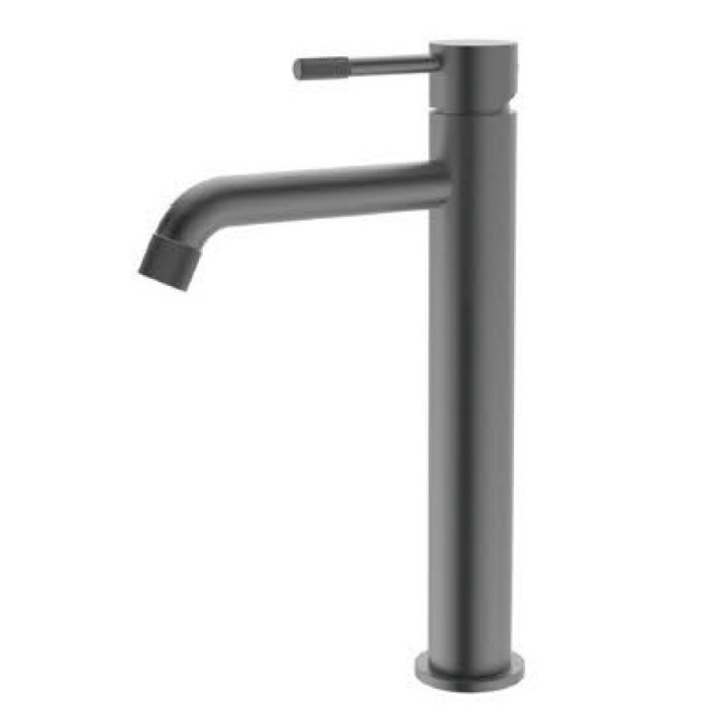 Смеситель для умывальника VIEIR, высокий, цвет графит