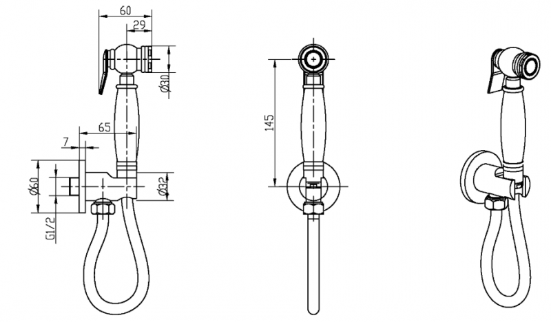 Гигиеническая лейка Boheme Medici