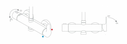 Душевая система Ravak DS, без излива, хром