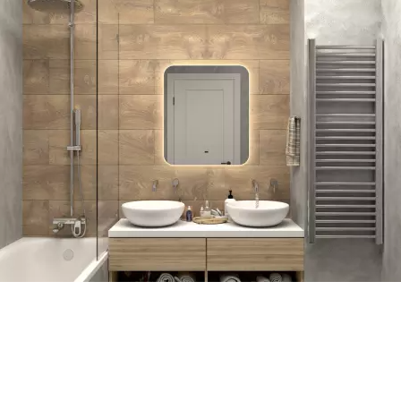 Зеркало Континент Burzhe LED ореольное свечение