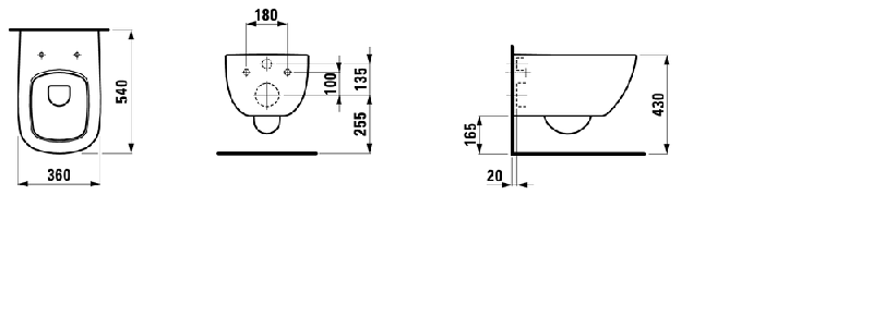 Унитаз подвесной безободковый PALOMBA COLLECTION с антигрязевым покрытием LCC