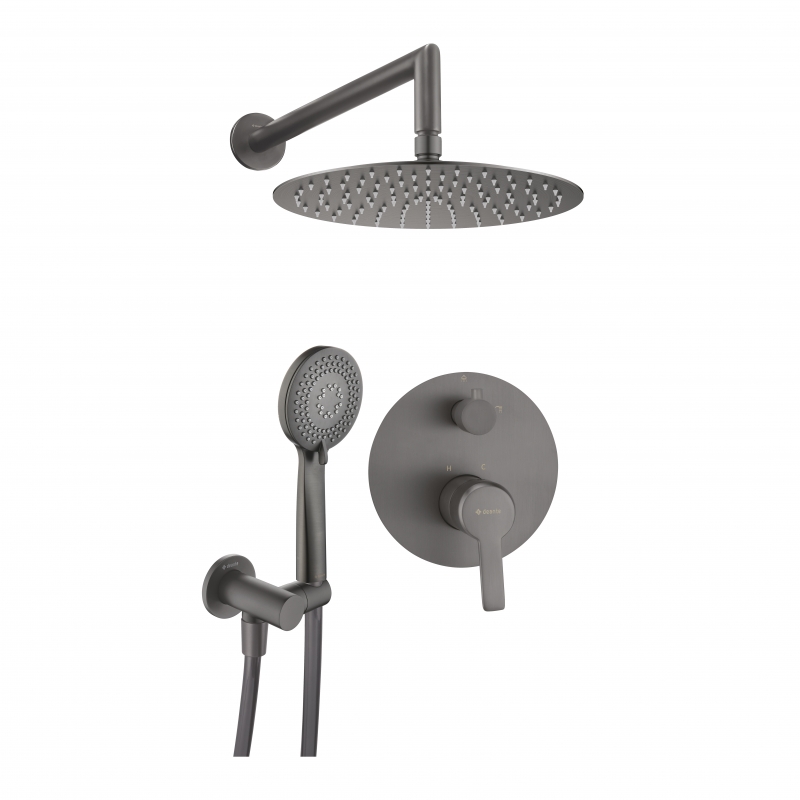 Deante Arnika Titanium Душевая система скрытого монтажа, графит