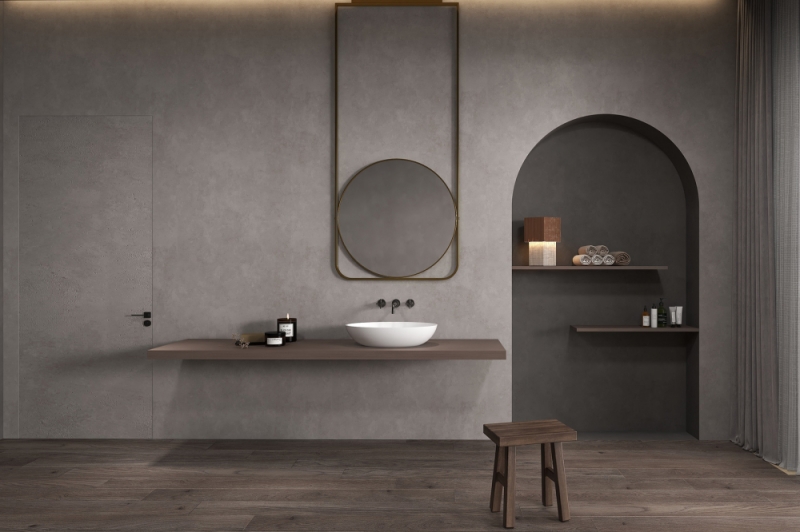 Раковина накладная ABBER Stein белая матовая