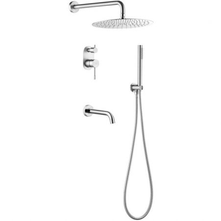 Душевая система Boheme Uno с изливом, хром