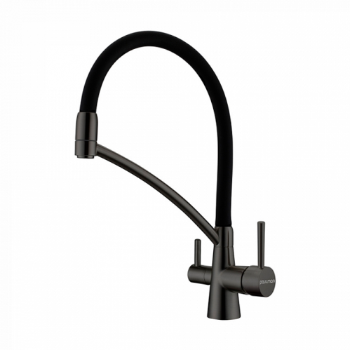 Смеситель PAULMARK SIEGEN (черный/вороненая сталь)