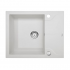 DEANTE ANDANTE алебастр - мойка 1 чаша с крылом, 590*490*180 мм + сифон SPACE SAVER