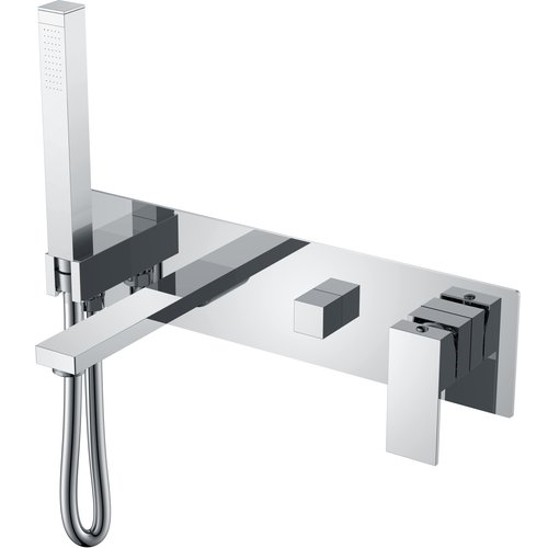 Смеситель скрытого монтажа для ванны Boheme Qubic 