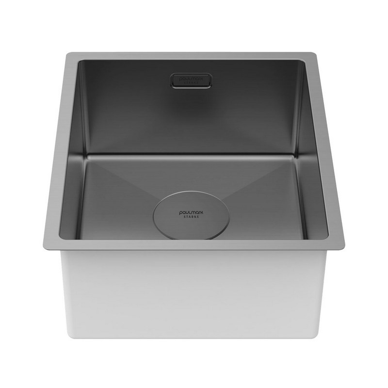 Кухонная мойка PAULMARK NEXT 38 UNI  черный/вороневая сталь