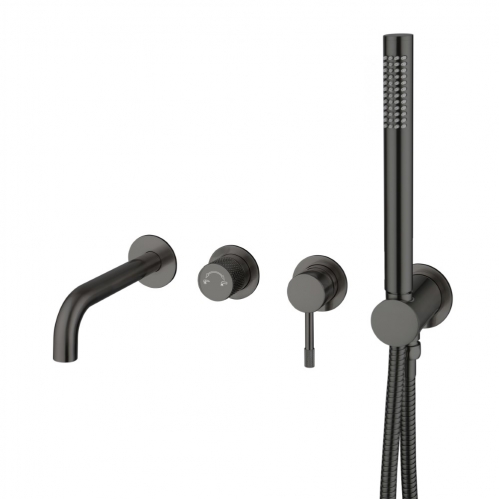 Смеситель для ванны BOHEME UNO скрытый монтаж графит