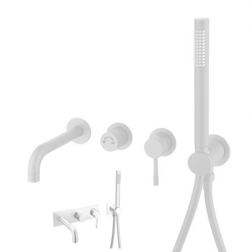 Смеситель для ванны BOHEME UNO скрытого монтажа Белый