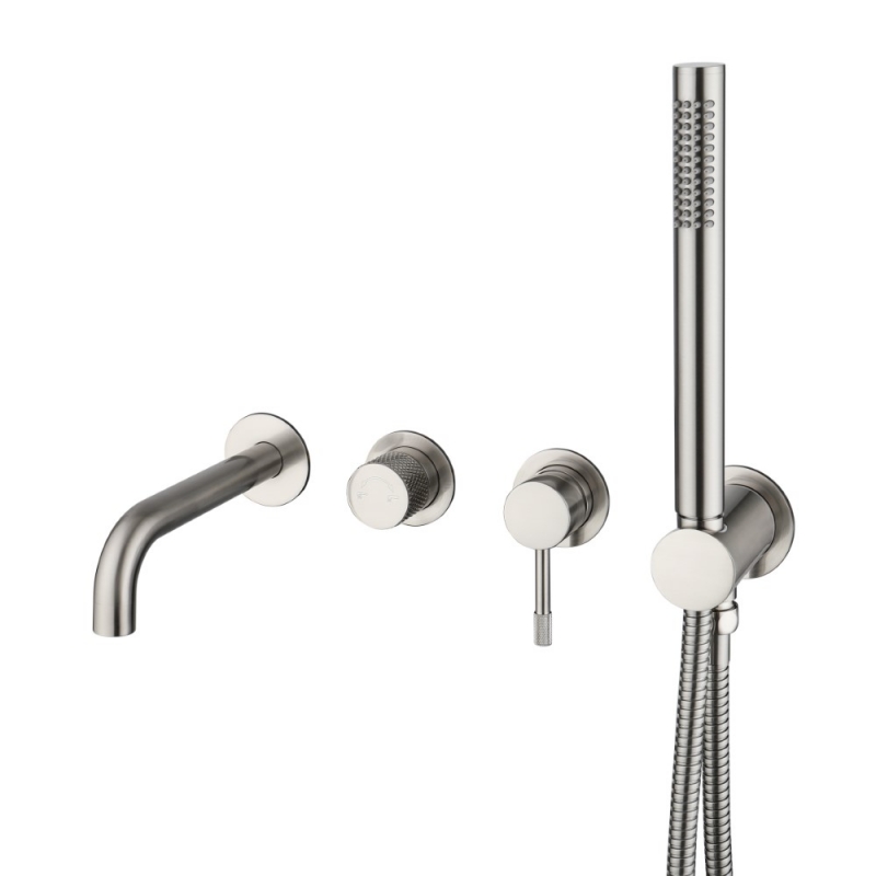 Смеситель для ванны BOHEME UNO скрытый монтаж нержавеющая сталь