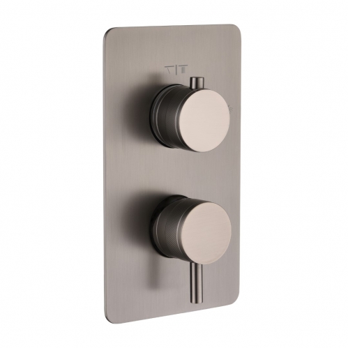 Смеситель встроенный однорычажный 2-х проходной , графит