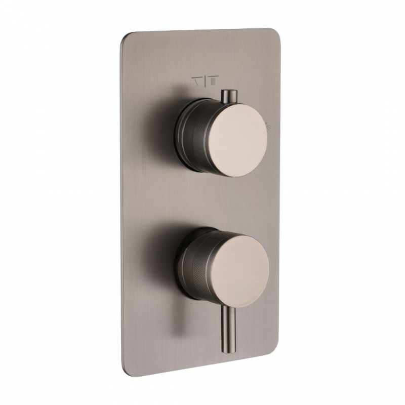 Смеситель встроенный однорычажный 2-х проходной , графит