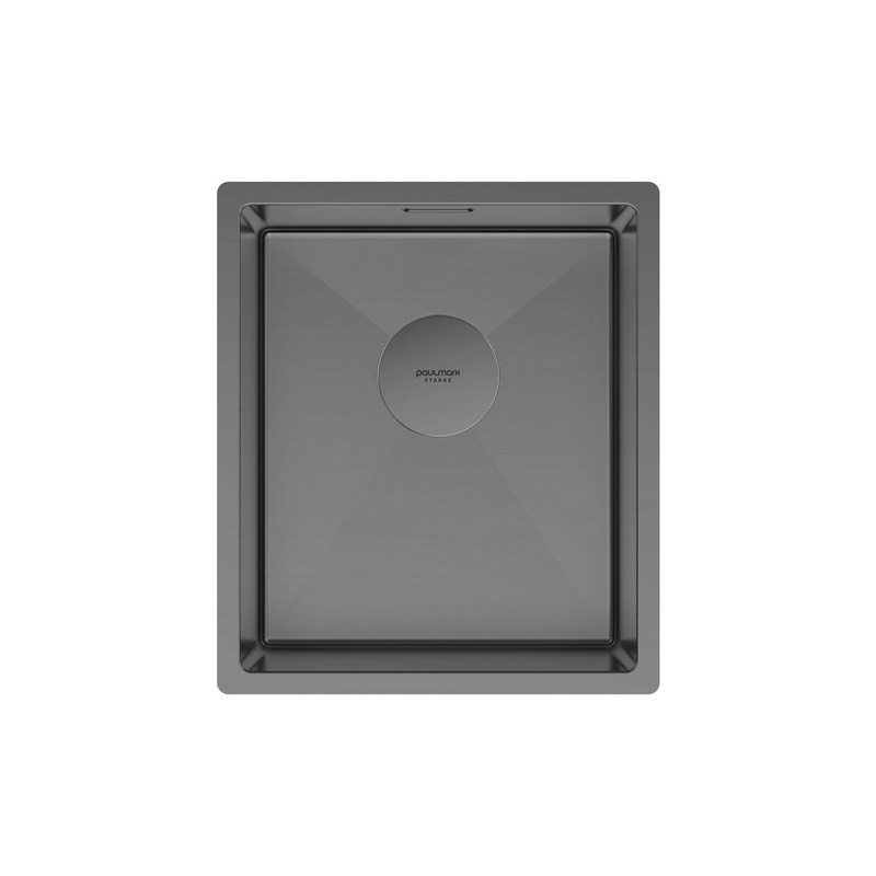 Кухонная мойка PAULMARK NEXT 38 UNI  черный/вороневая сталь