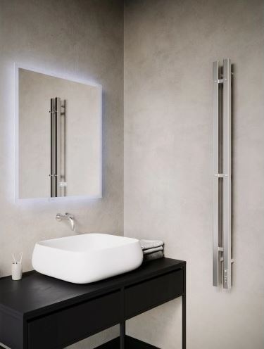 Стойка электро DUO проф 1200 в цвете нержавеющая сталь