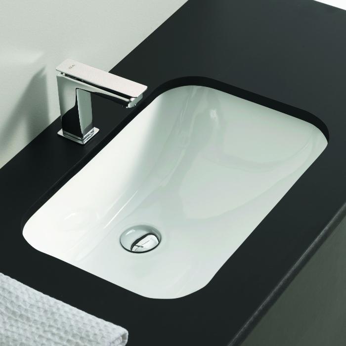 Artceram WASHBASINS NETTUNO Раковина 56х38 см, без отв., с креплениями, встраиваемая, цвет: белый