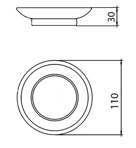 Boheme мыльница настольная UNO Matt Gold