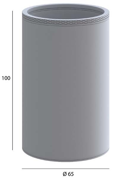 Стакан настольный Boheme Uno Gun Metall, графит