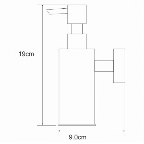 Дозатор для жидкого мыла, антивандальный 