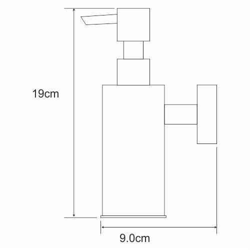 Дозатор для жидкого мыла, антивандальный 