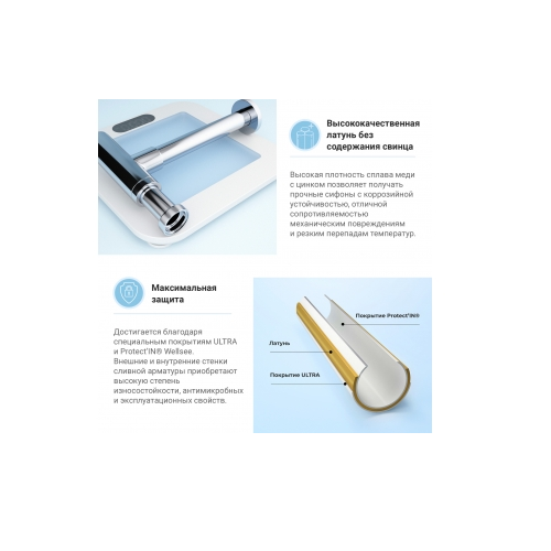 Wellsee Drainage System сифон для раковины  