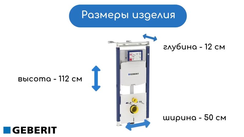 Система инсталляции для унитазов Geberit Duofix Sigma 12 Plattenbau