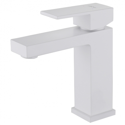 Смеситель ABBER Daheim  для раковины, белый матовый