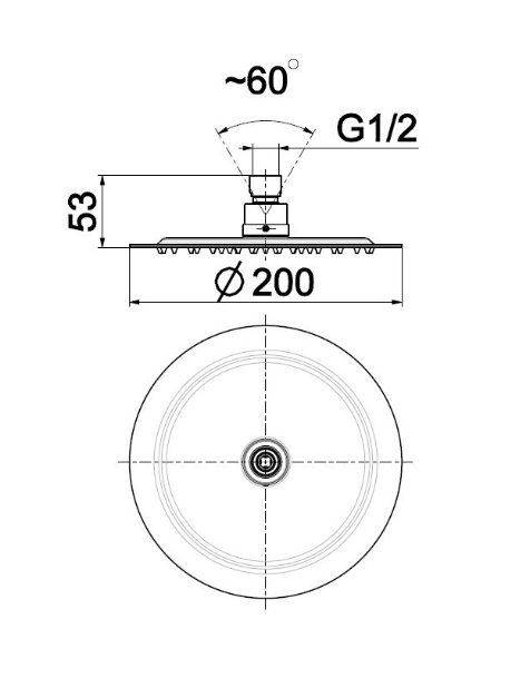  Душевая система Armatura скрытого монтажа 3-х функциональная круглая, хром