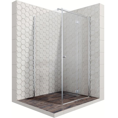 Душевой уголок Ambassador Diamond квадратный 90x90x200 (прозрачное стекло / профиль хром)