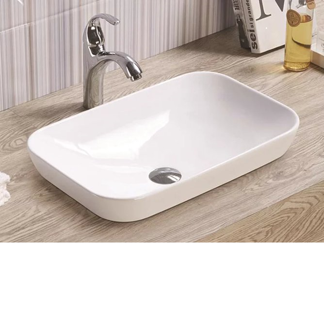 Умывальник встраиваемый CeramaLux 51,5x34 белый