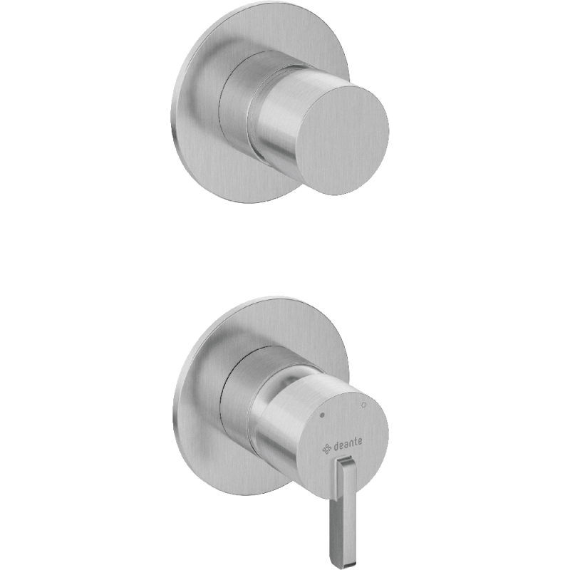 СМЕСИТЕЛЬ ДЛЯ ДУША DEANTE SILIA СКРЫТОГО МОНТАЖА, С ПЕРЕКЛЮЧАТЕЛЕМ ДЛЯ ДУША, нержавеющая сталь