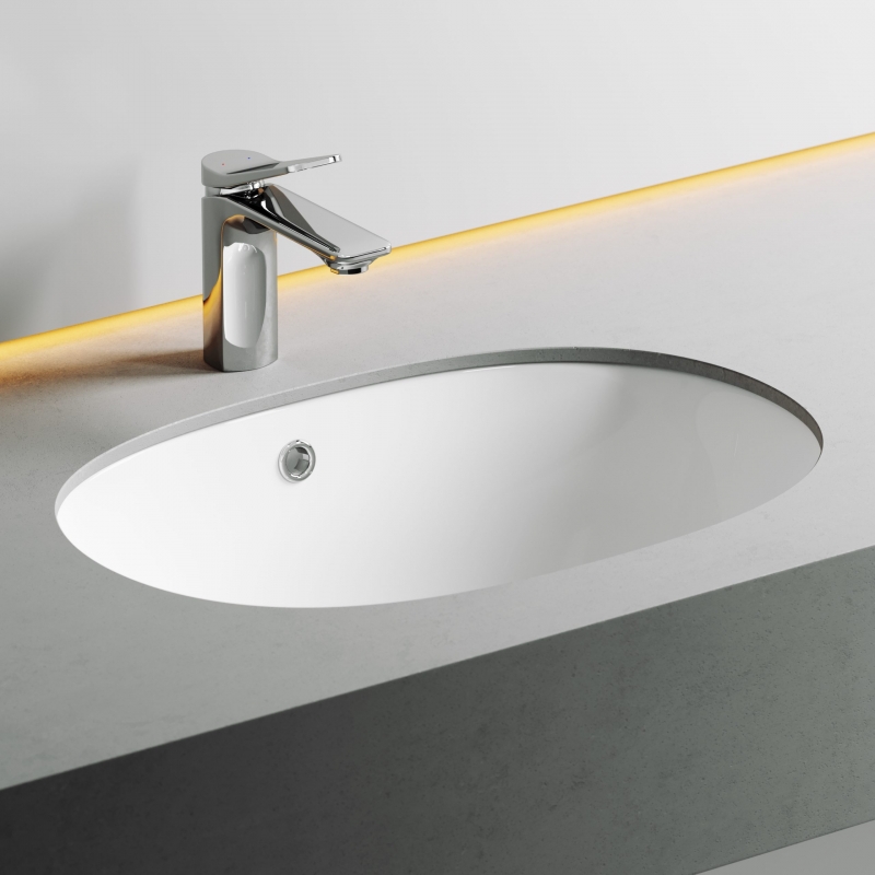 Умывальник Element CeramicaNova встраиваемый под столешницу овальный