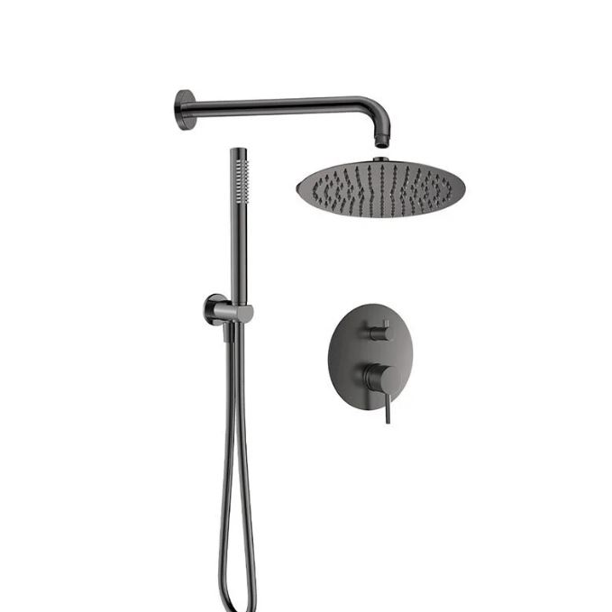 Душевая система AQUAme Siena  встраиваемая, на 2 режима, с внутренней частью, графит
