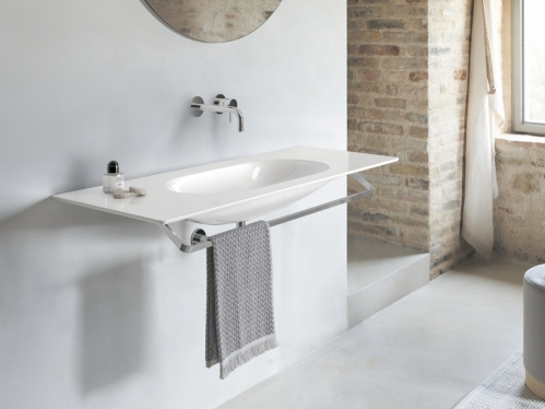 Catalano Sfera 100 Столешница с интегрированной раковиной, белый глянцевый