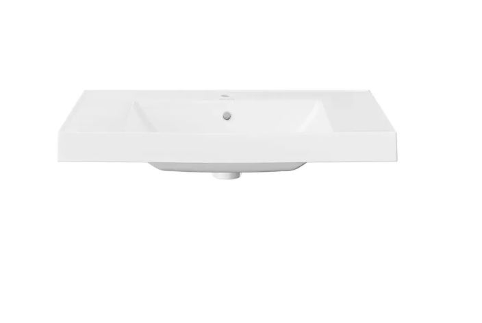 Раковина  KERAMA MARAZZI CUBO подвесная/мебельная, белая глянцевая