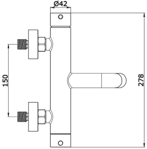 Смеситель для ванны Vivi Felice  белый матовый