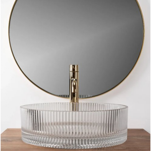 Умывальник Rea Ingrid Transparent 40x40,  прозрачный