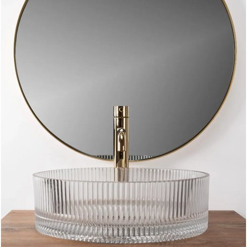 Умывальник Rea Ingrid Transparent 40x40,  прозрачный