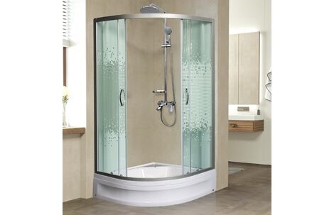 Стеклянный душевой уголок Мономах 180 70х70 с поддоном 