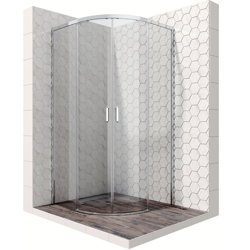 Стеклянный душевой уголок Ambassador Queen хром