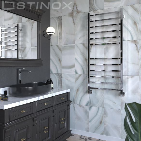 Полотенцесушитель водяной Stinox Quatro хром