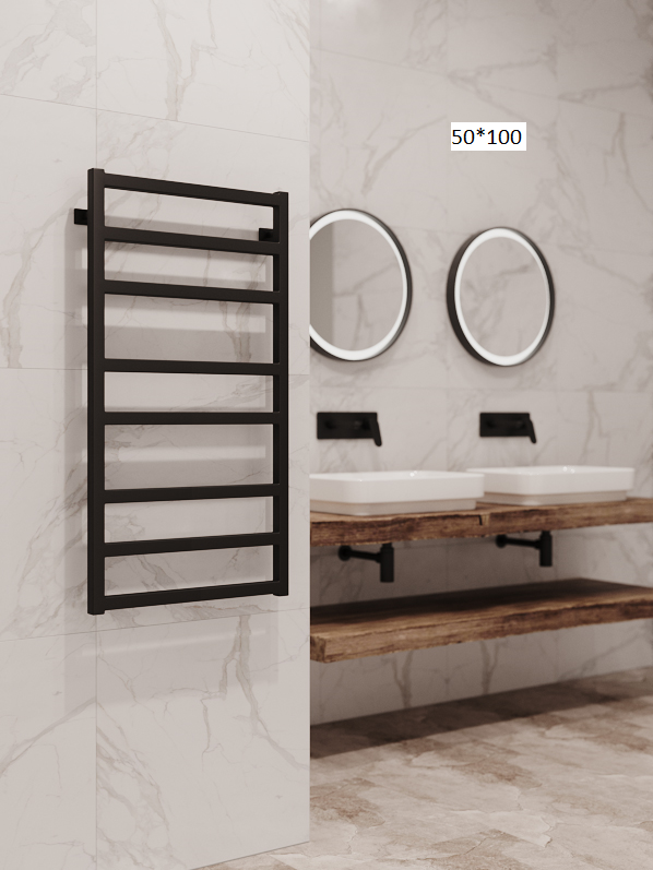 Полотенцесушитель водяной Stinox Ancona черный матовый