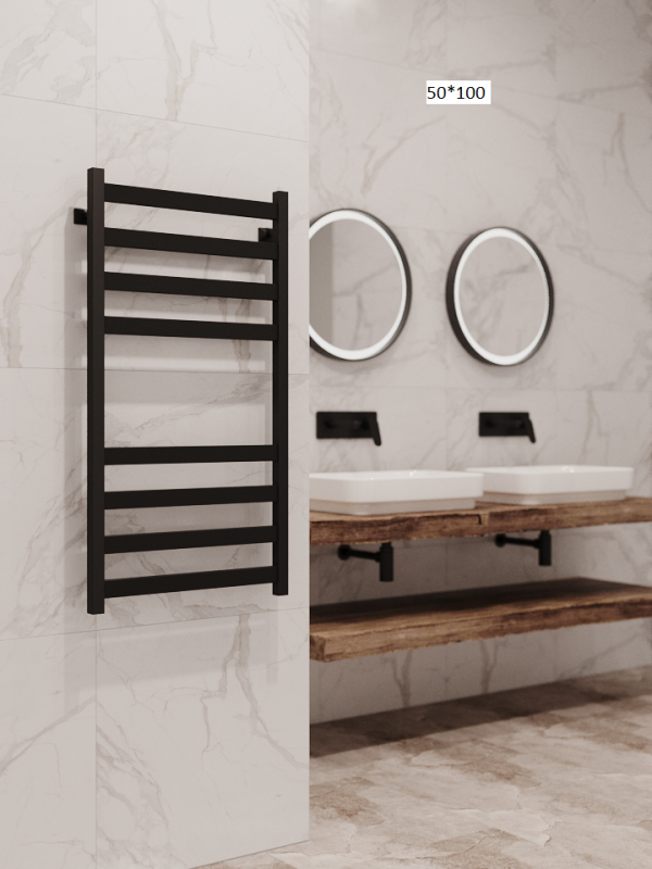 Полотенцесушитель водяной Stinox Verona черный матовый